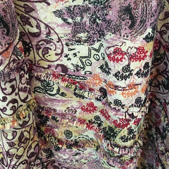 J. Jill Patterned Maxi Skirt w/Elastic Waist - M - Picture 8 of 10